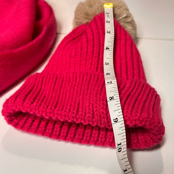 Steve Madden Pink Hat and Scarf Set Soft NEW w/o tags - Picture 3 of 8